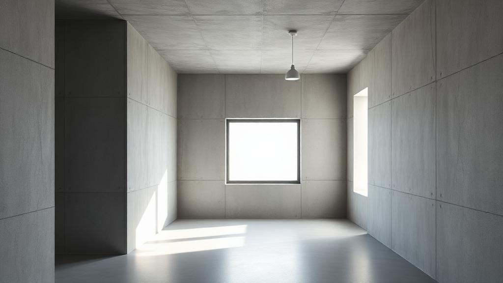Minimalist architectural pattern representing software and application development